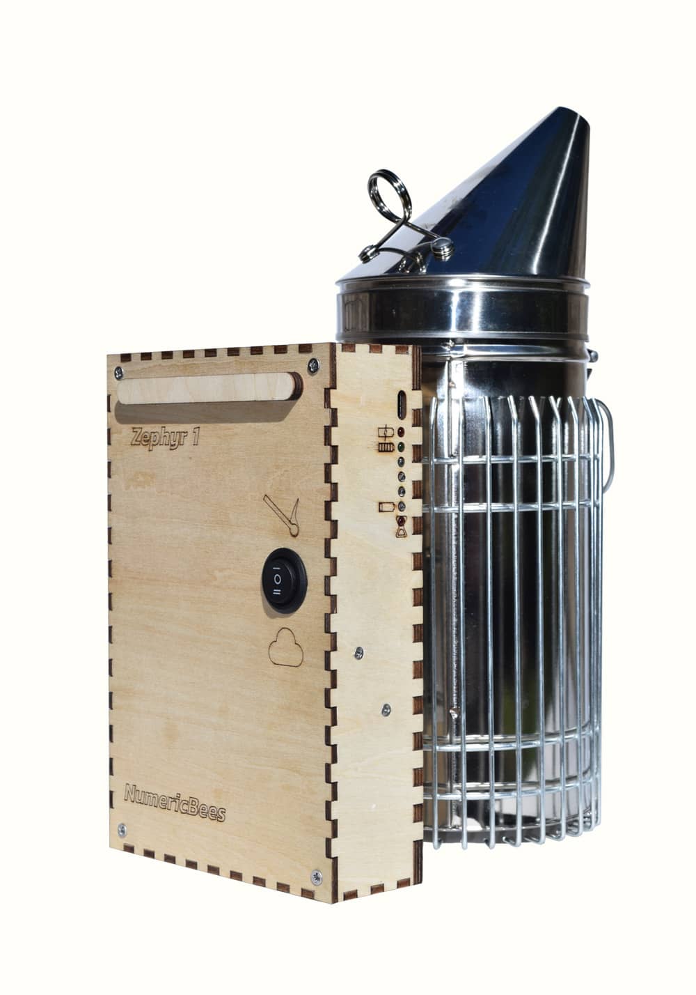Zephyr, l'enfumoir pour abeilles à soufflerie électrique qui simplifie la vie des apiculteurs.